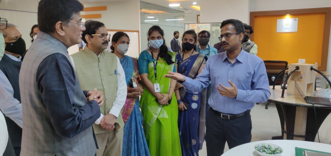 1. Meeting with Ministers at IIITB, Bengaluru